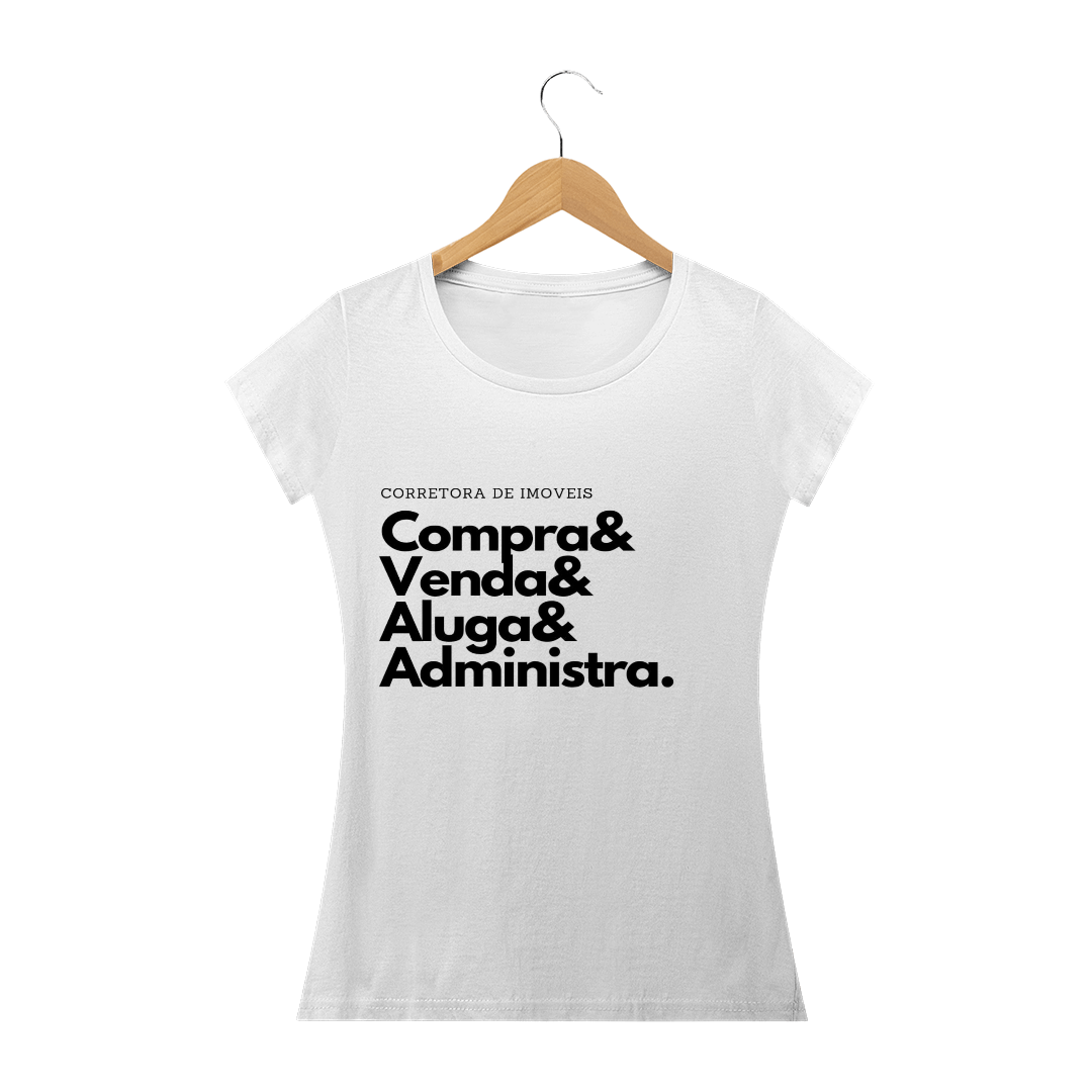 Nome do produto: Camiseta Rota 63 Estampa Corretora de Imóveis.