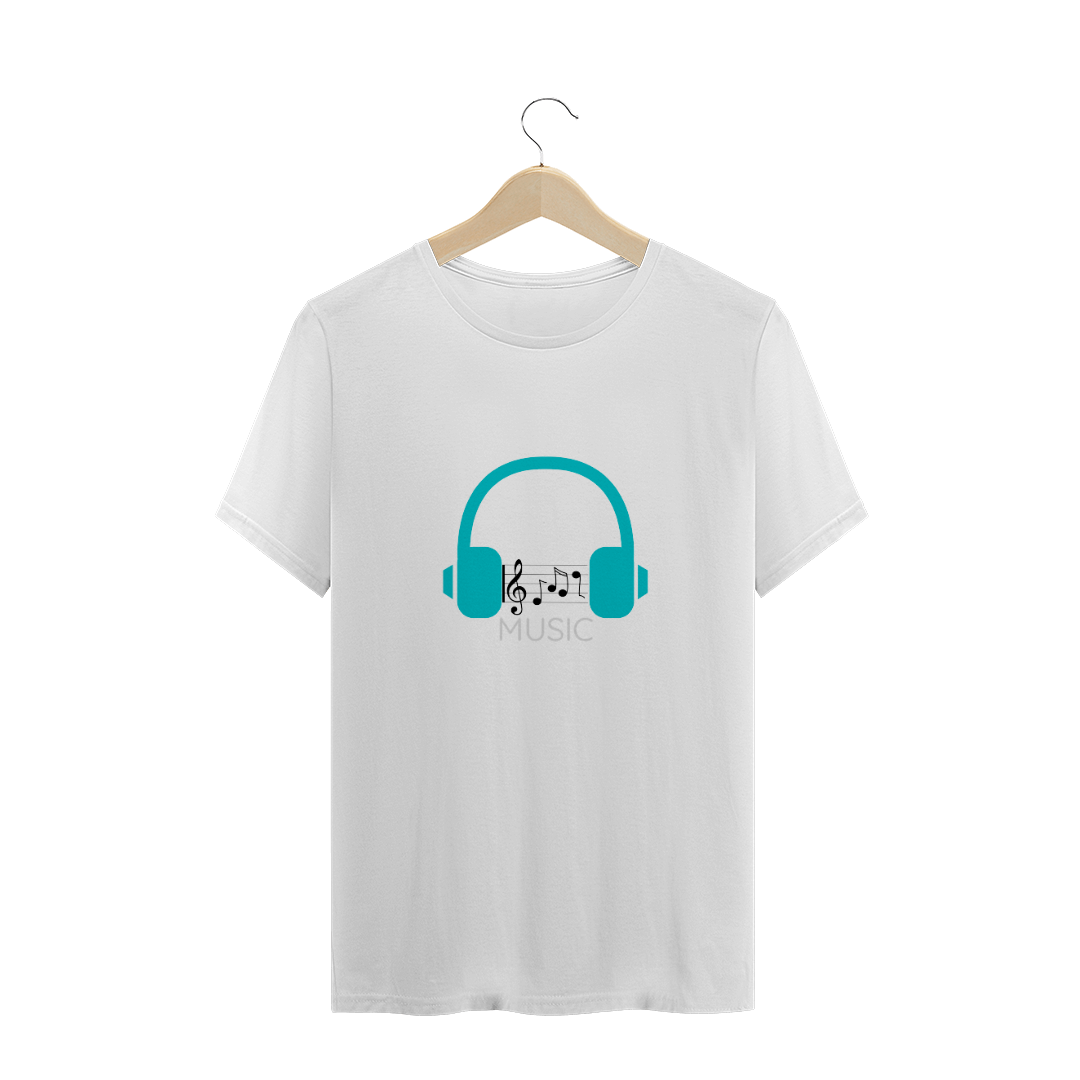 Nome do produto  camiseta linha music fone
