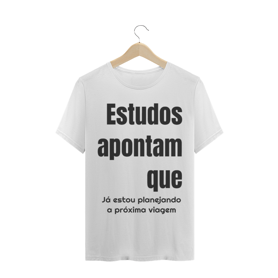 Nome do produto  Camiseta Estudos Apontam Mais Cores