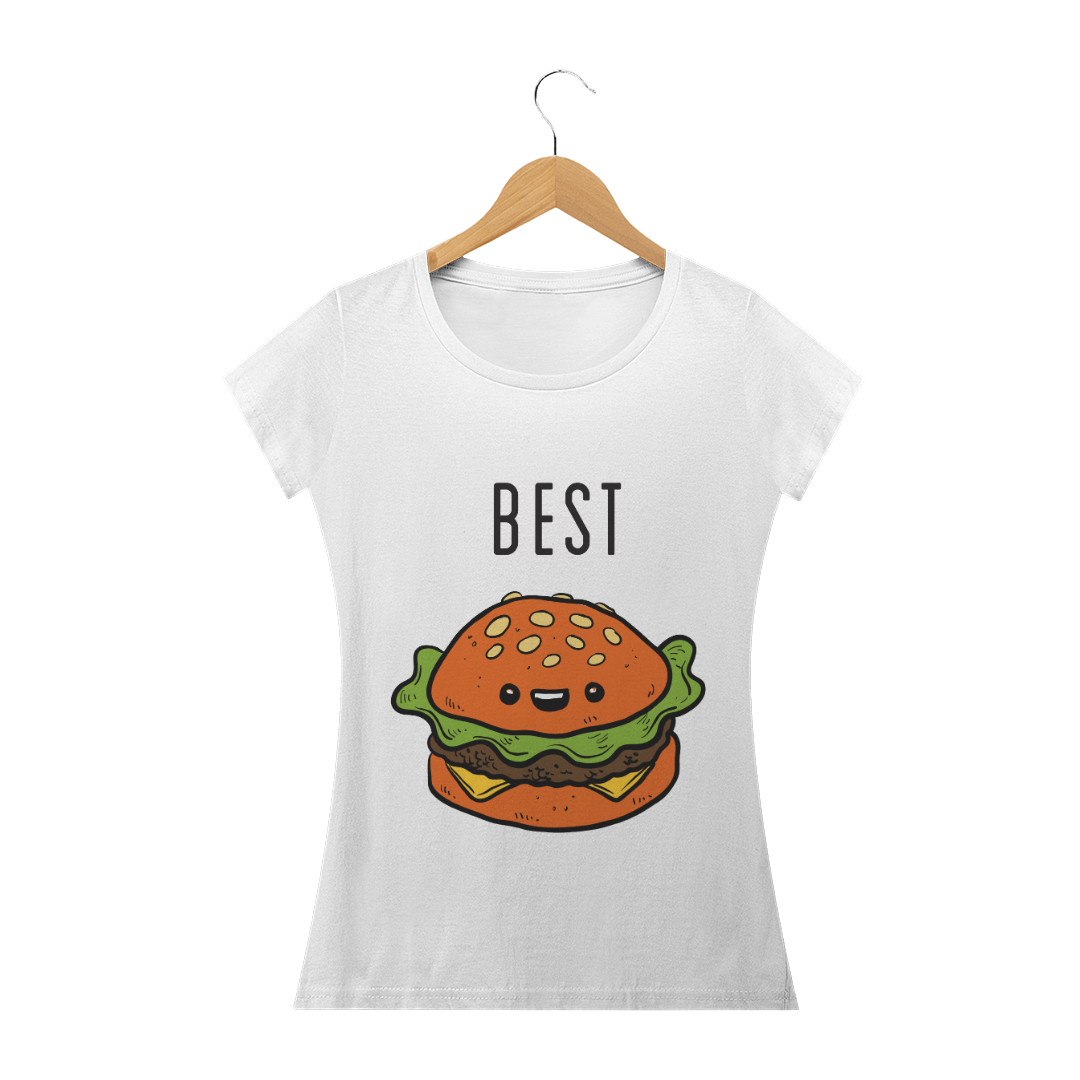 Nome do produto  T-shirt Feminina Hamburgues Best
