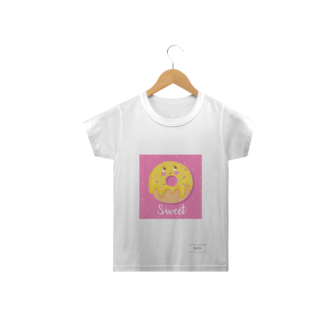 Nome do produto  Camiseta Infantil ZAYA | Donuts