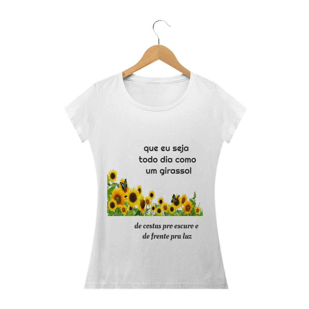 Nome do produto  T-shirt Girassol