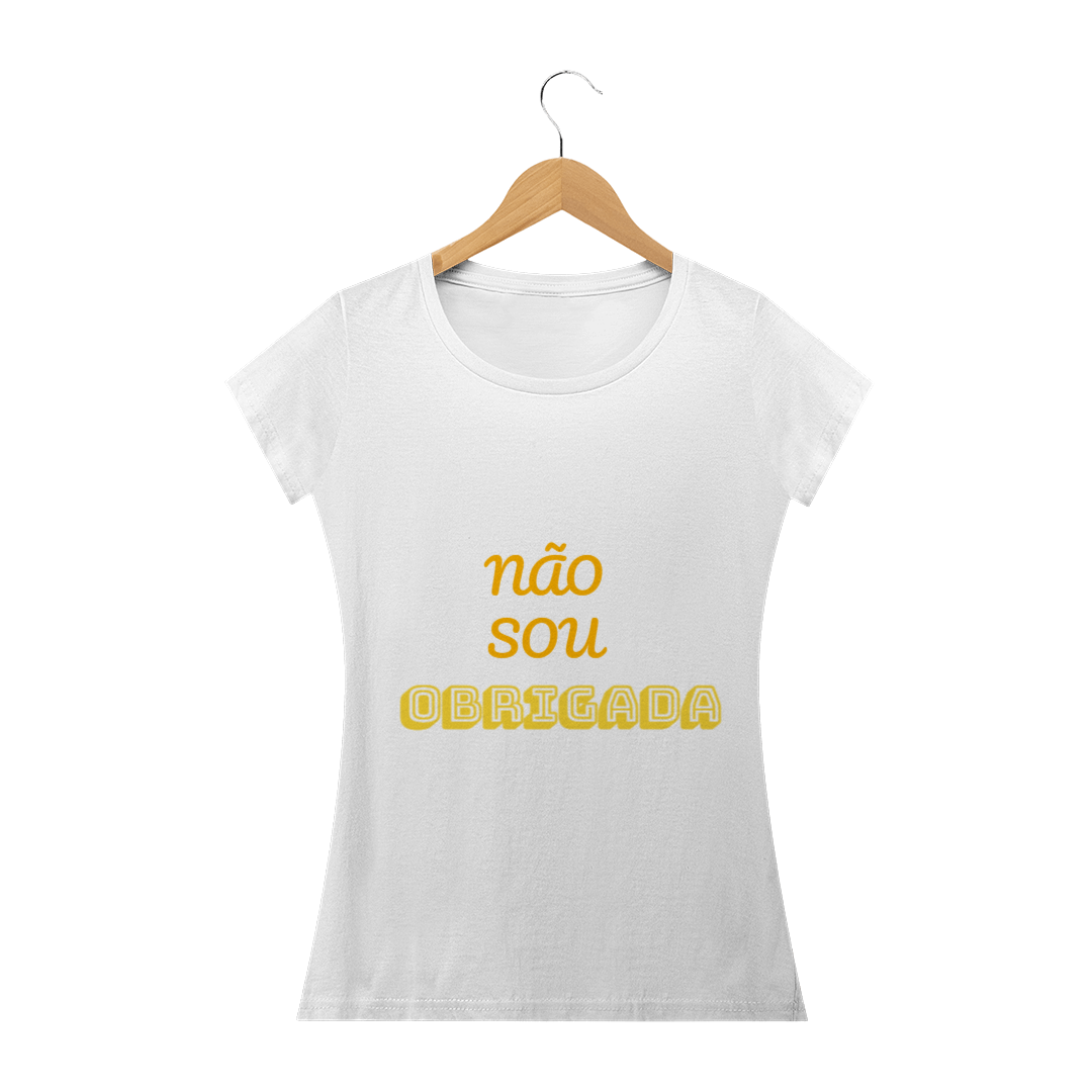 Nome do produto  T-shirt Obrigada