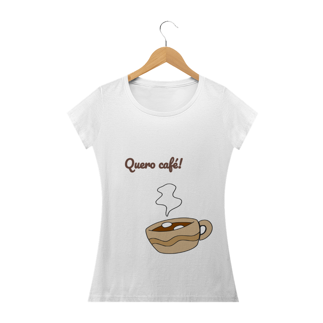 Nome do produto  T-shirt feminina Café