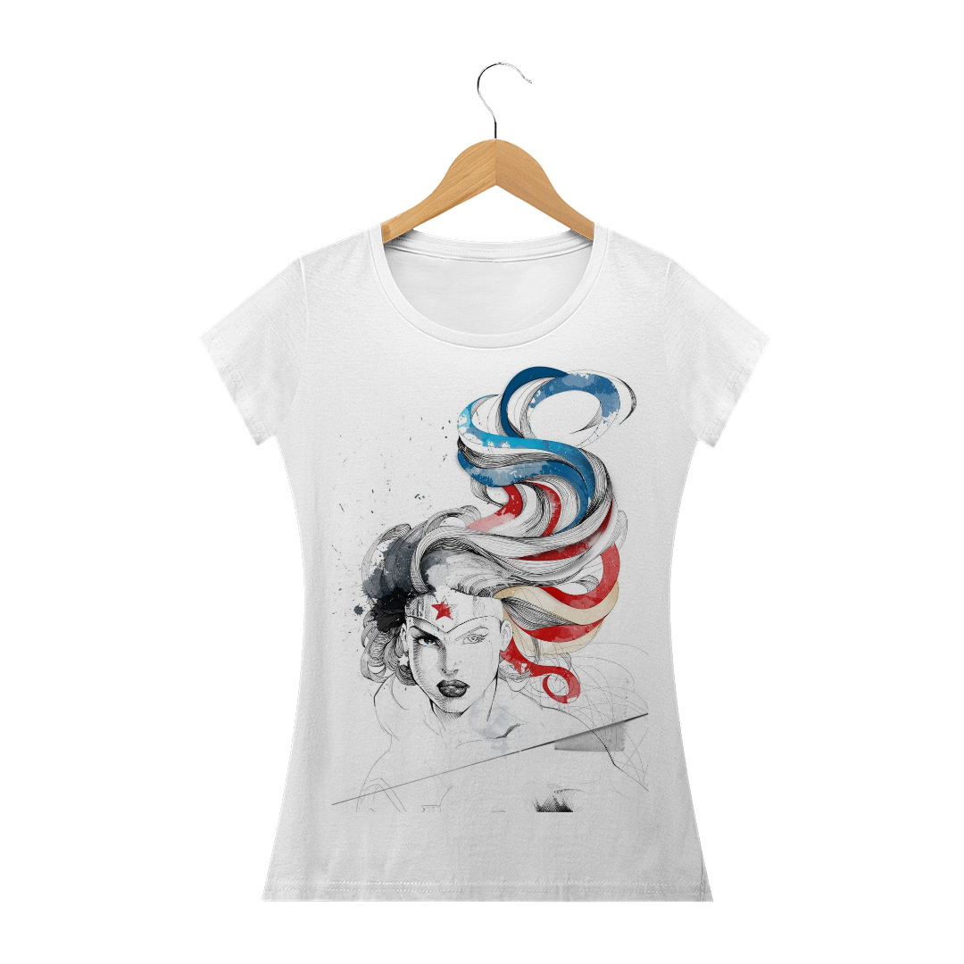 Nome do produto  Camiseta Feminina Mulher Maravilha