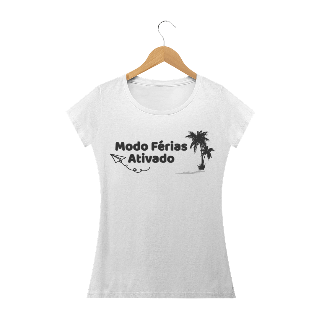 Nome do produto  Baby Look Modo Férias