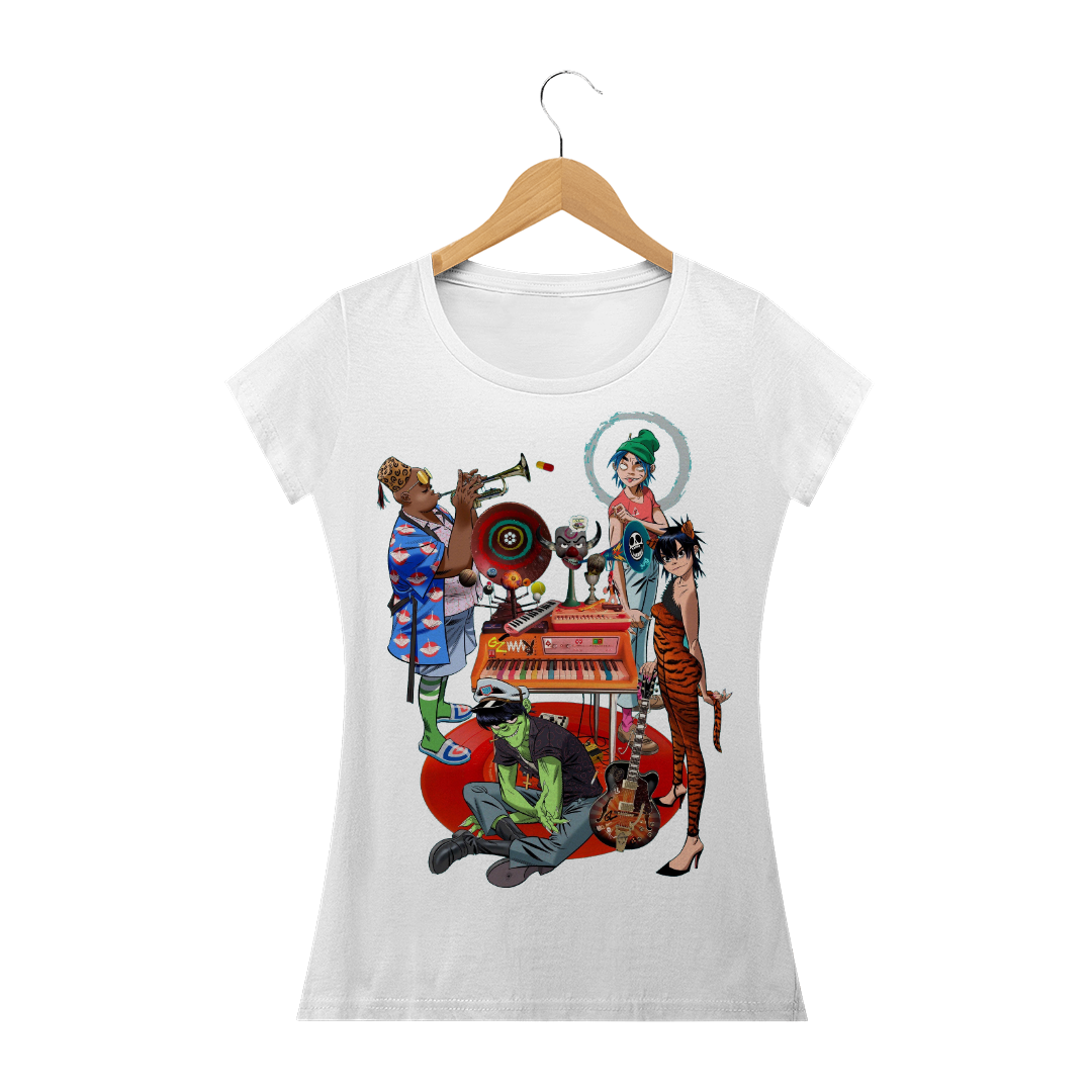 Nome do produto  Camiseta Gorillaz 2 Feminina