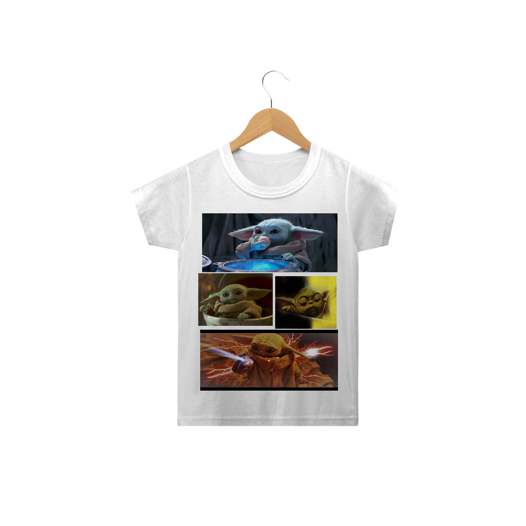 Nome do produto  Camiseta infantil baby Yoda