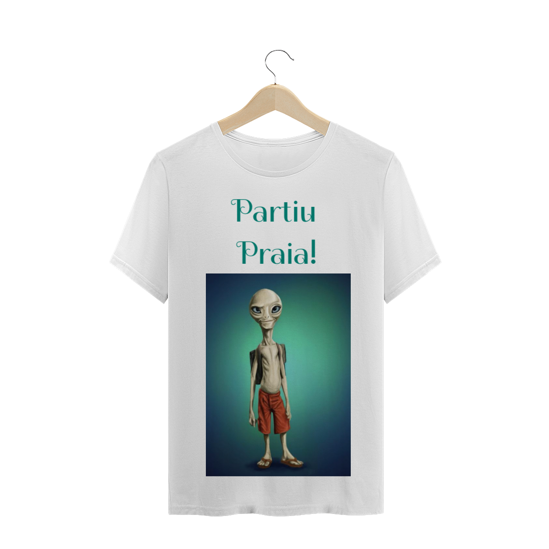 Nome do produto  Camisa simples et. Partiu praia estilo praiano