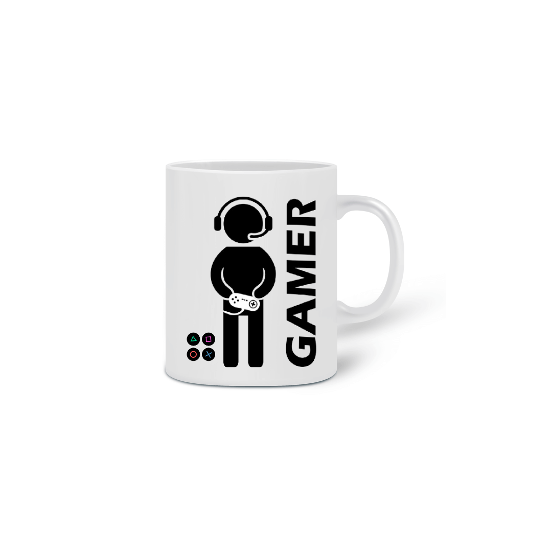 Nome do produto  CANECA GAMER (COR-BRANCO)
