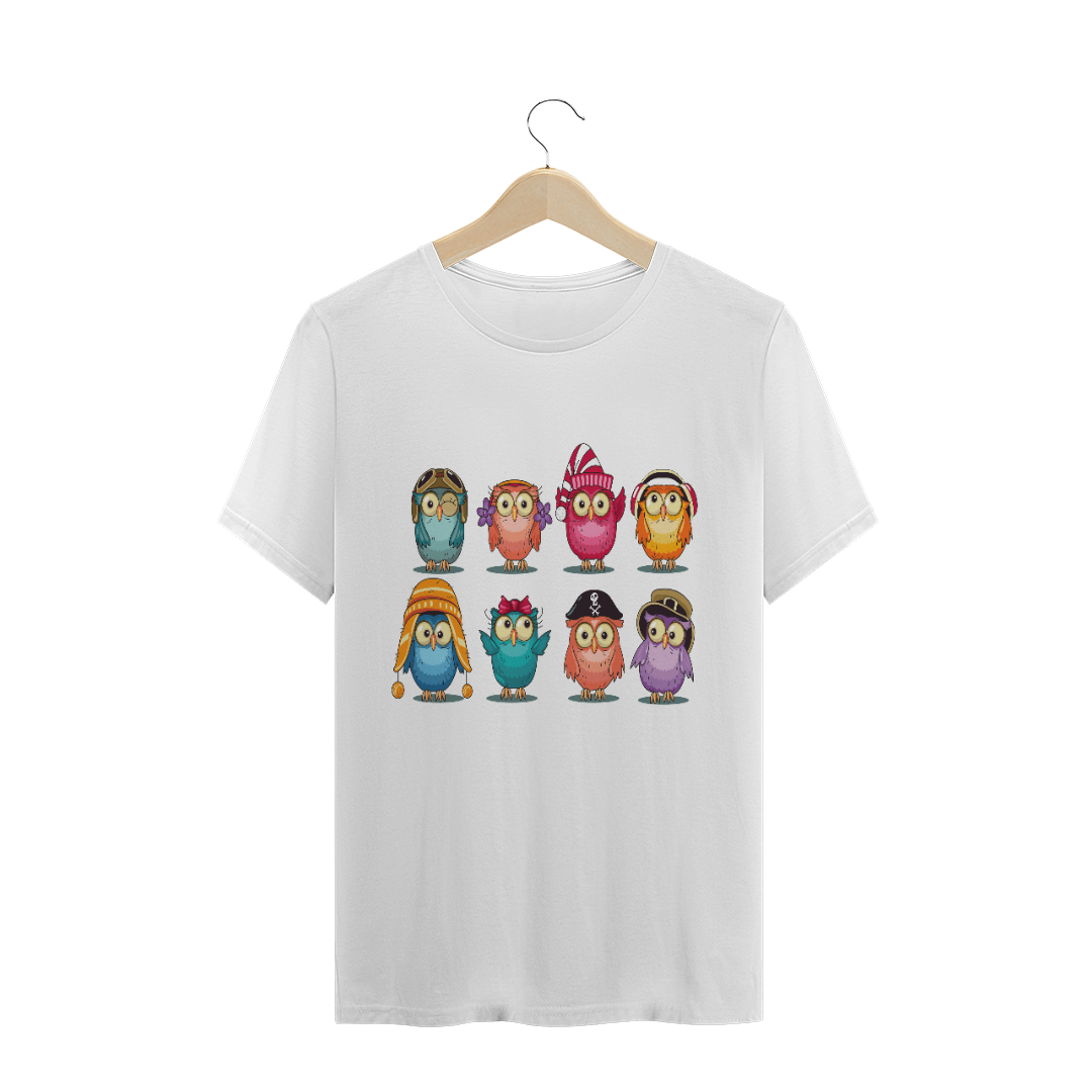 Nome do produto  Camiseta Corujinhas (animais)