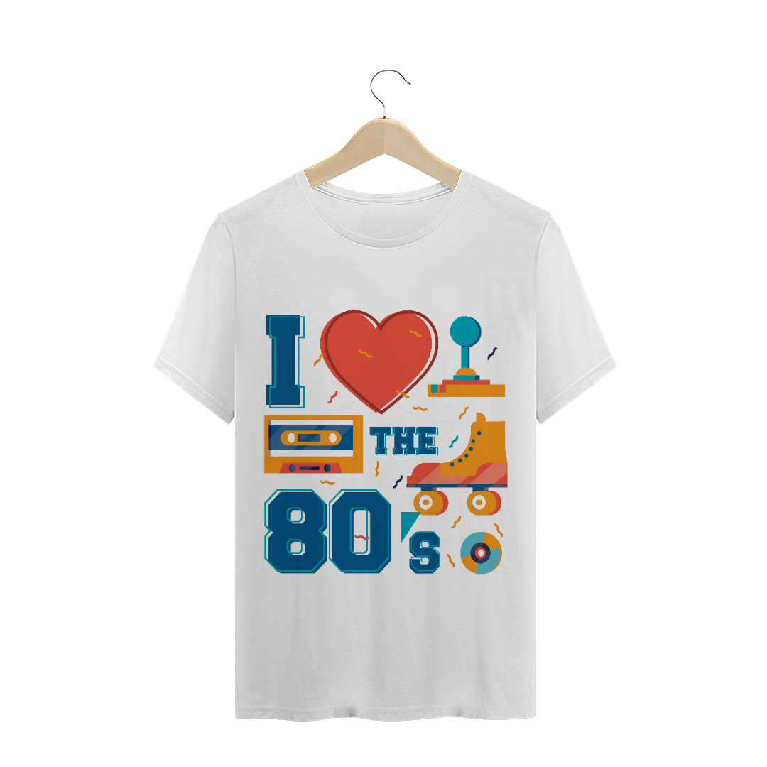 Nome do produto: Camiseta Eu Amo os Anos 80 (diversos)