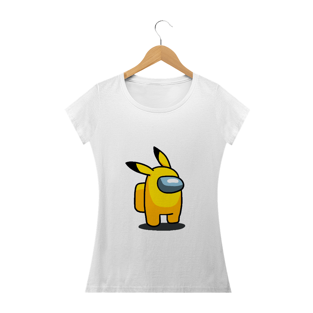 Nome do produto  Camiseta Feminina Tripulante Pikachu