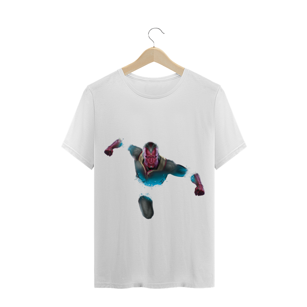 Nome do produto  Camisa Visão Marvel Plus Size