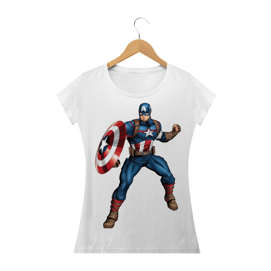 Nome do produto  Camisa Capitão América Feminina