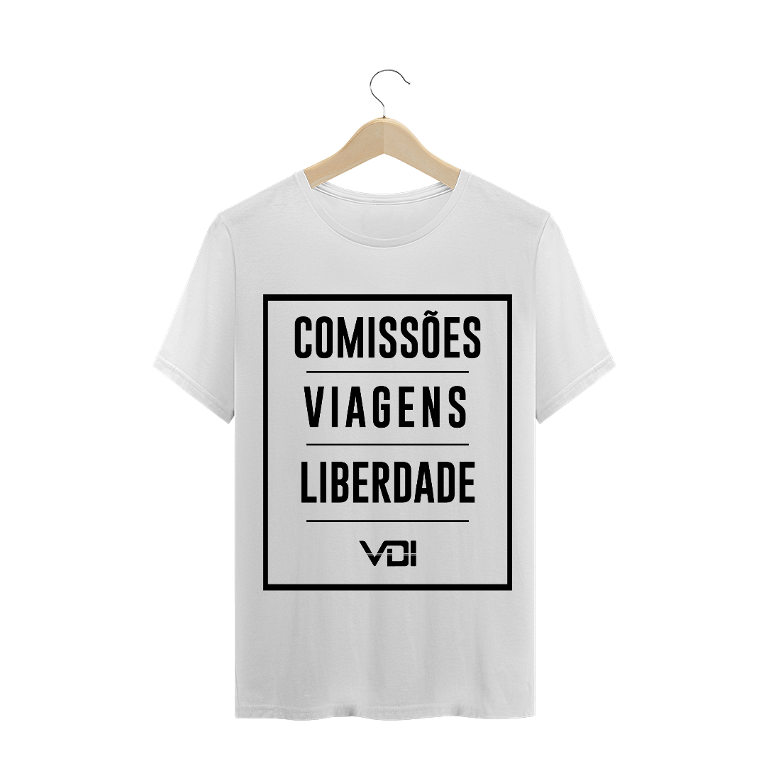 Camiseta: comissões, viagens e liberdade