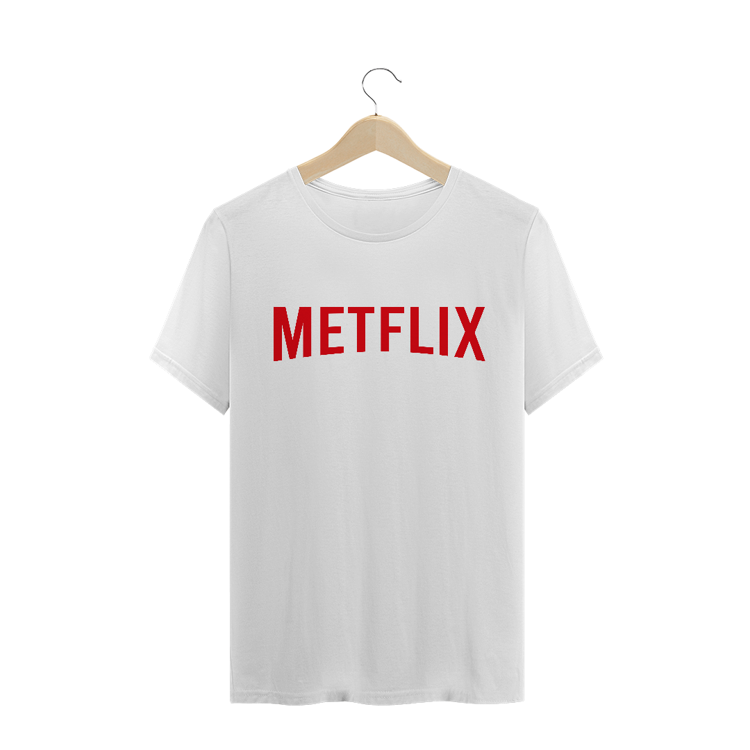 Nome do produto  Camiseta Metflix Masculina - Linha Logos