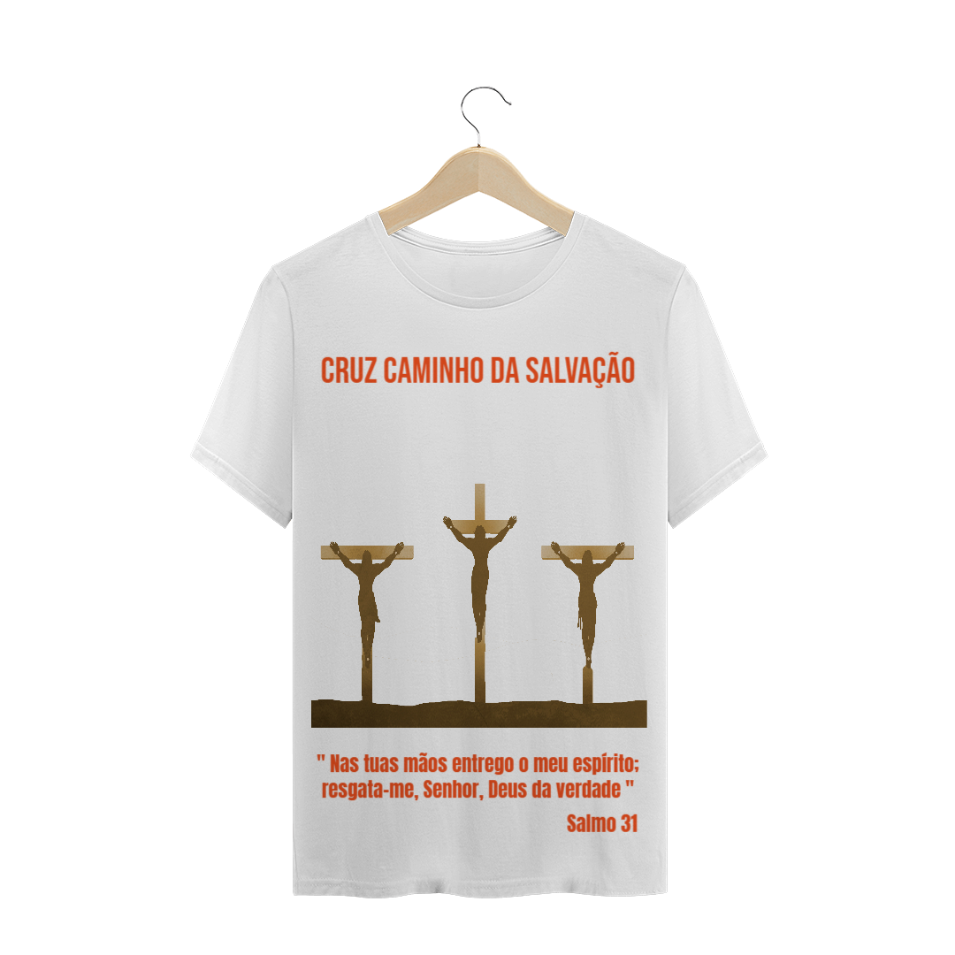 Nome do produto  Camiseta Cruz Caminho da Salvação