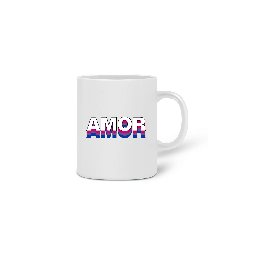 Nome do produto: Caneca Amor Bi