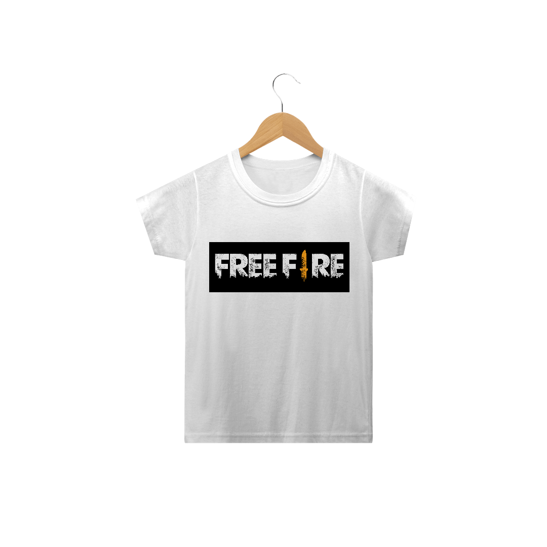 Nome do produto  camisa do free fire feminina infantil