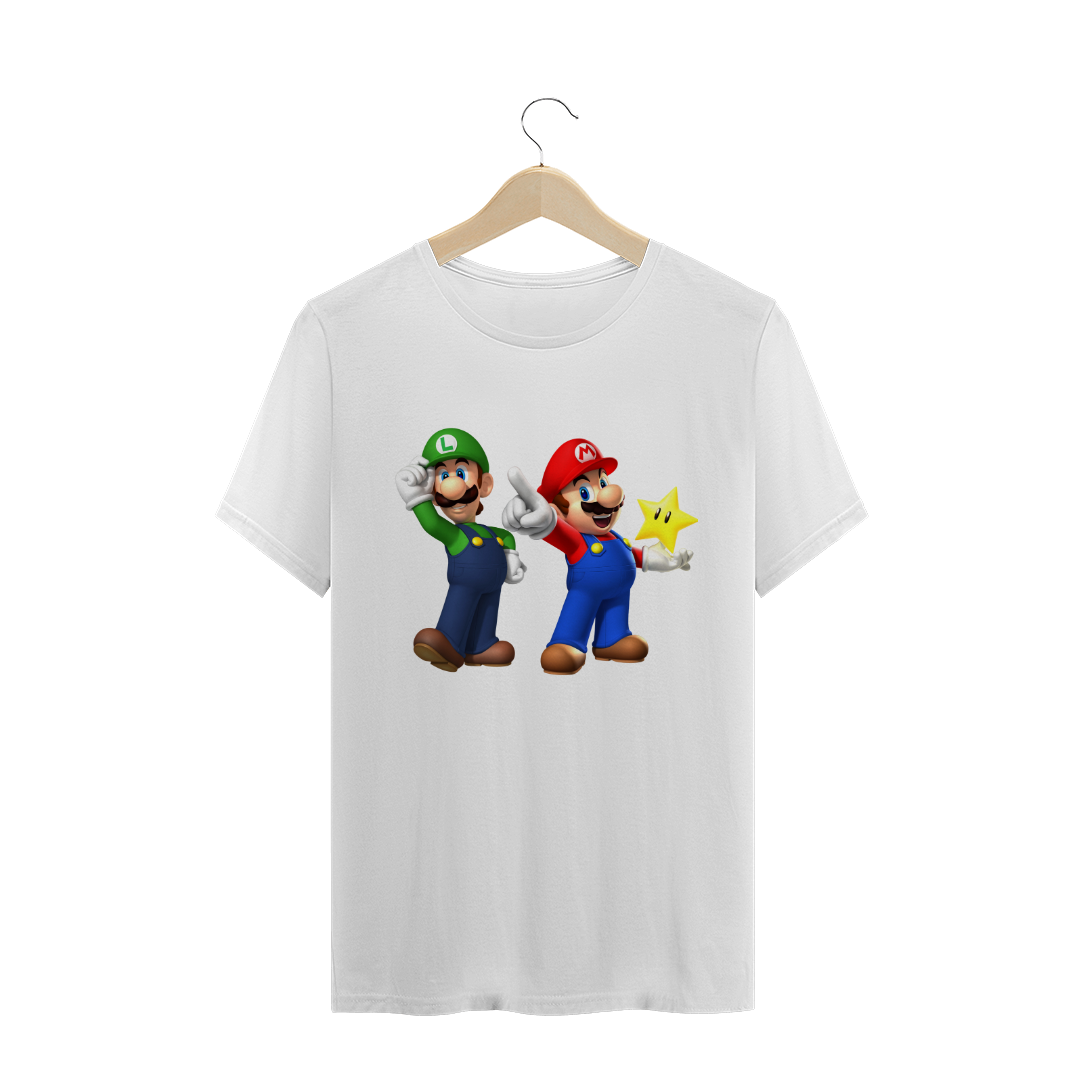 Nome do produto  Camisa Mario e Luigi - Linha Super Mario 