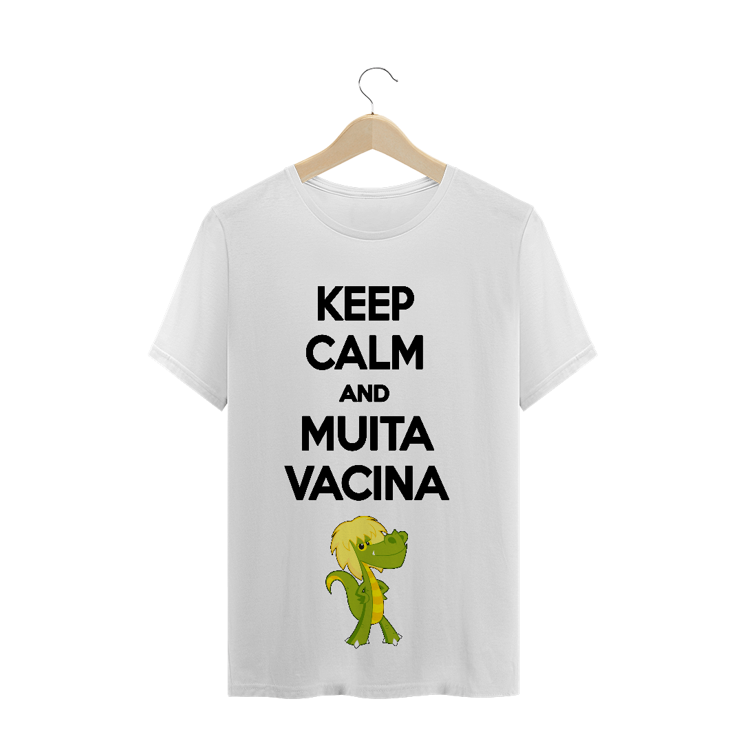 Nome do produto  Camiseta keep calm e muita vacina (diversos)