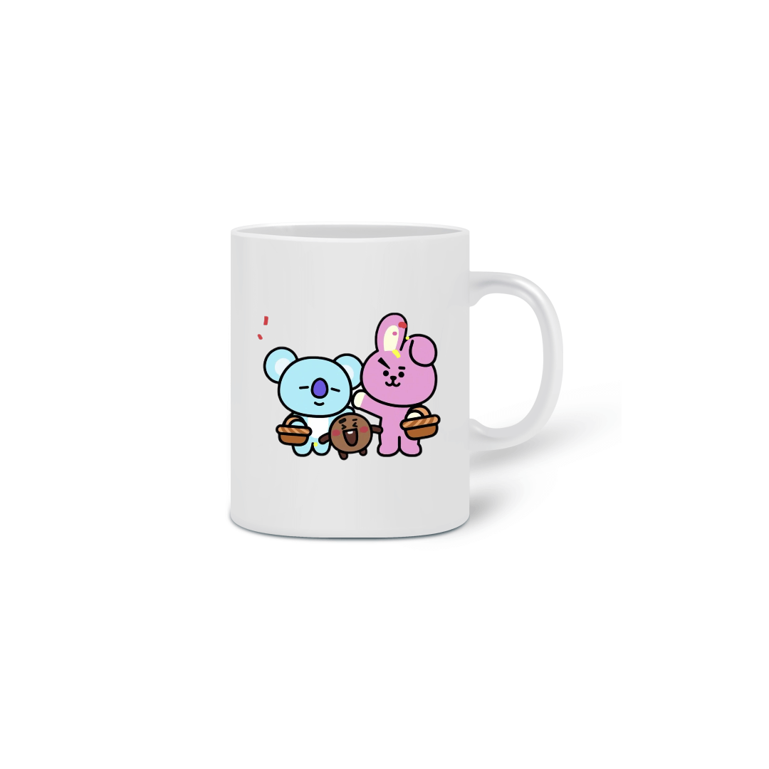 Nome do produto  CANECA BTS21 COOKY E KOYA 