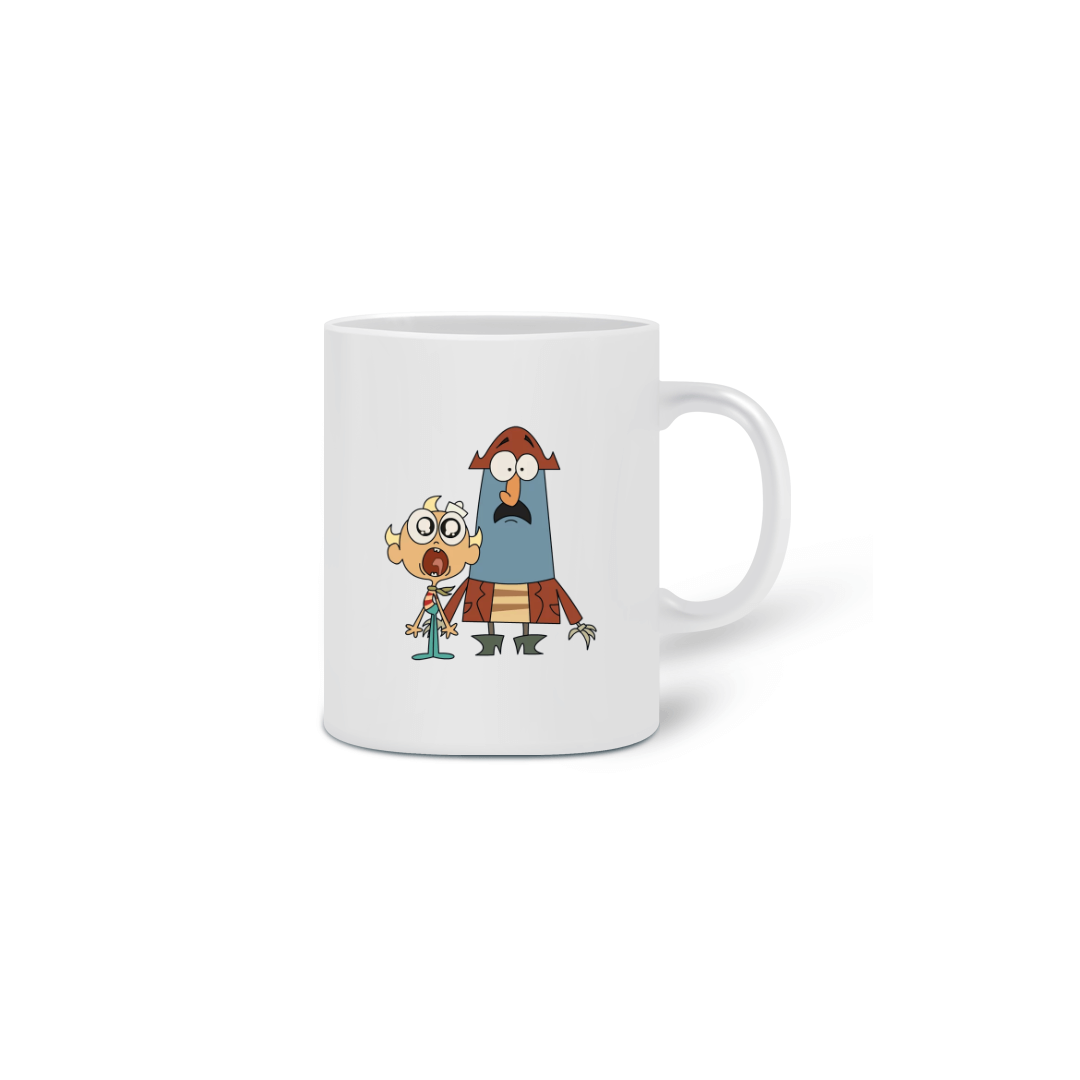 Nome do produto  Caneca Flapjack e Capitão Falange