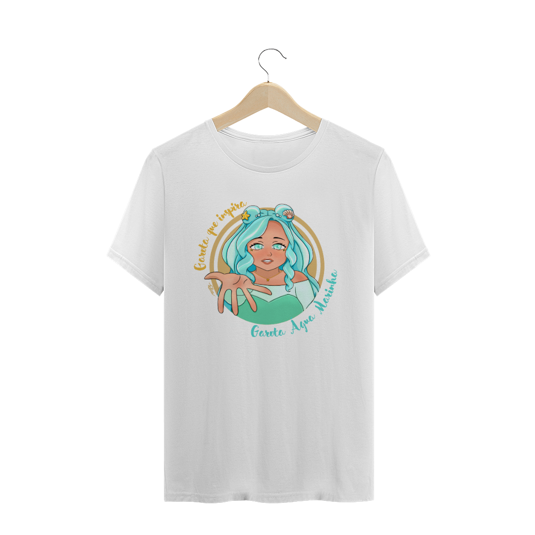 Camiseta Garota Água Marinha - Blue