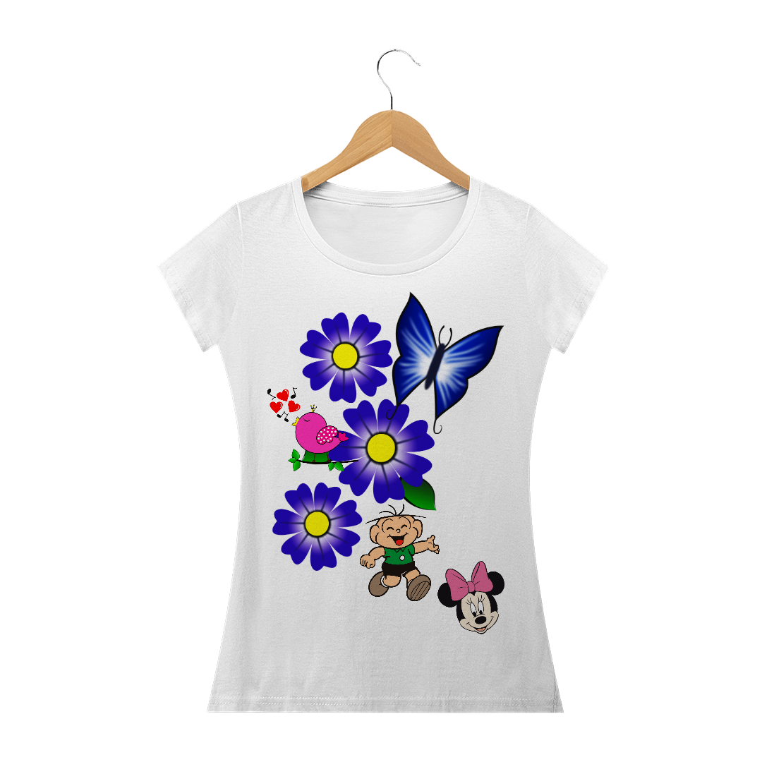 Nome do produto  CAMISA FEMININA FLOR DA MONICA