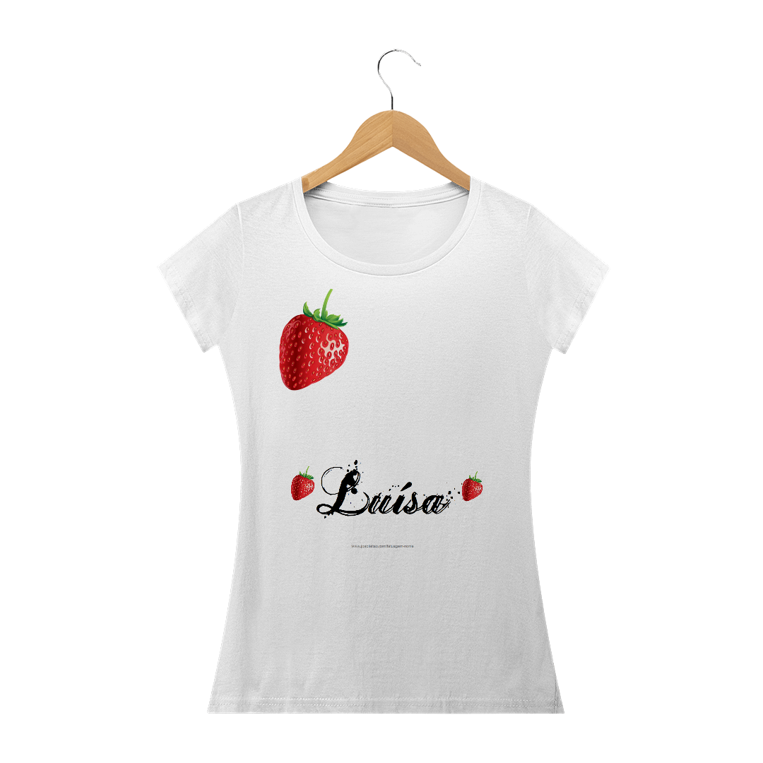 Nome do produto  camisetas morango  textura minima sob malha