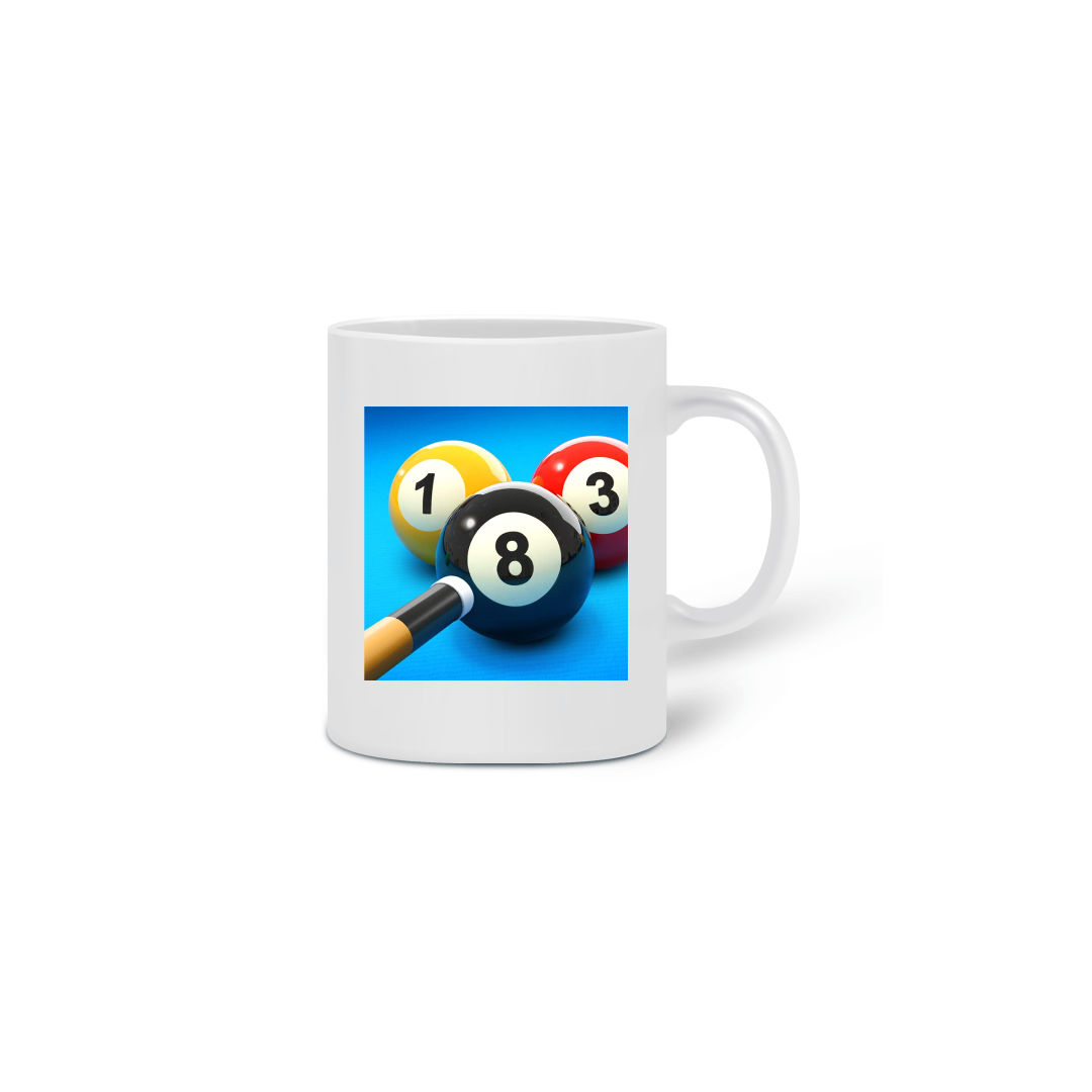 Nome do produto: Caneca 8 Ball Pool 