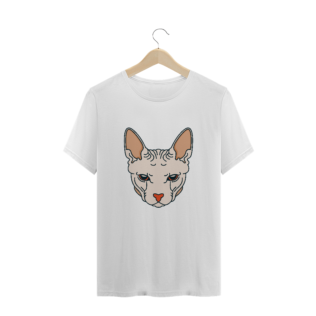 Nome do produto  Camisa Gato Sphynx Masculino