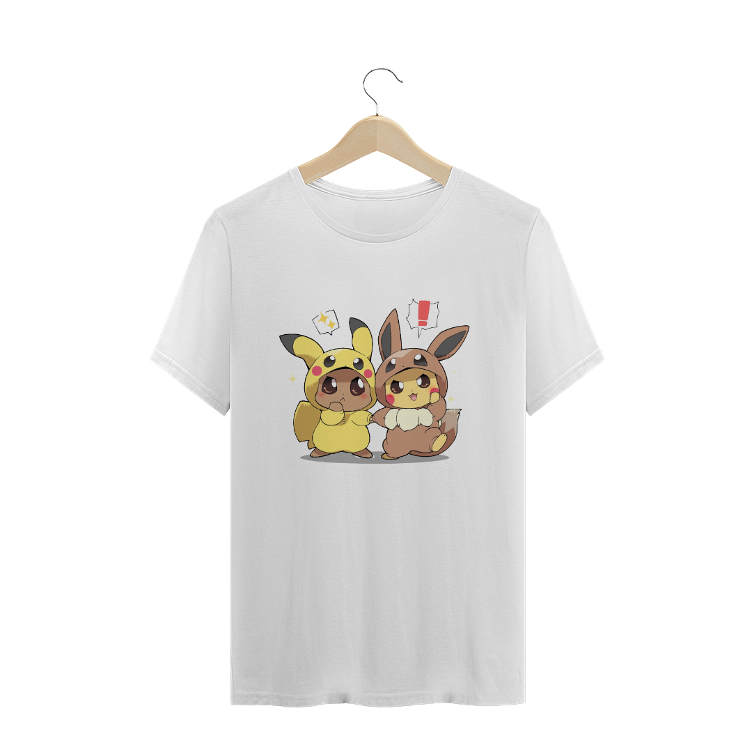 Nome do produto  Camiseta Pokémon Pikachu e Eevee
