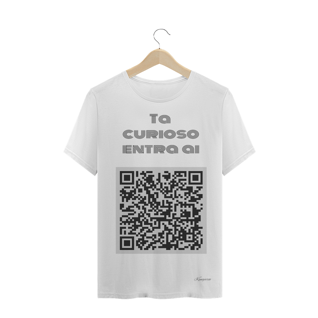 Nome do produto  Camiseta QRcode T-shirt Plus Size Ta curioso?