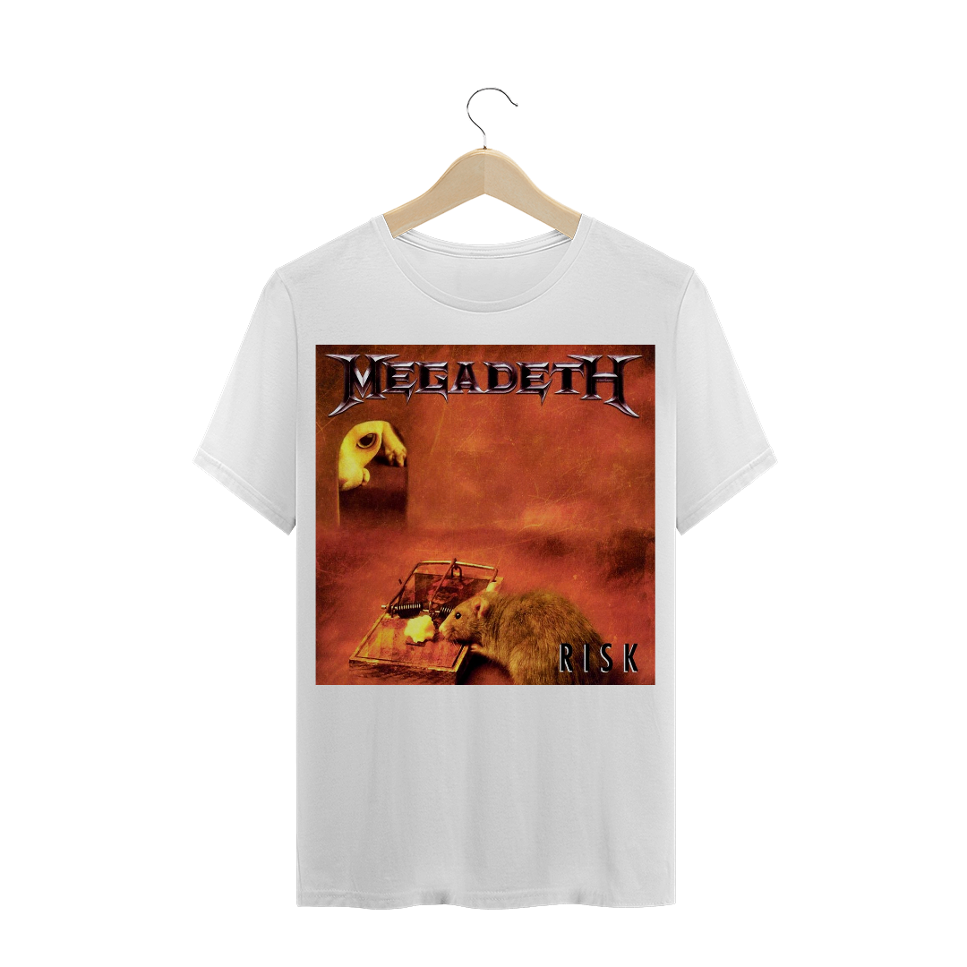 Nome do produto  Camiseta Megadeth Risk