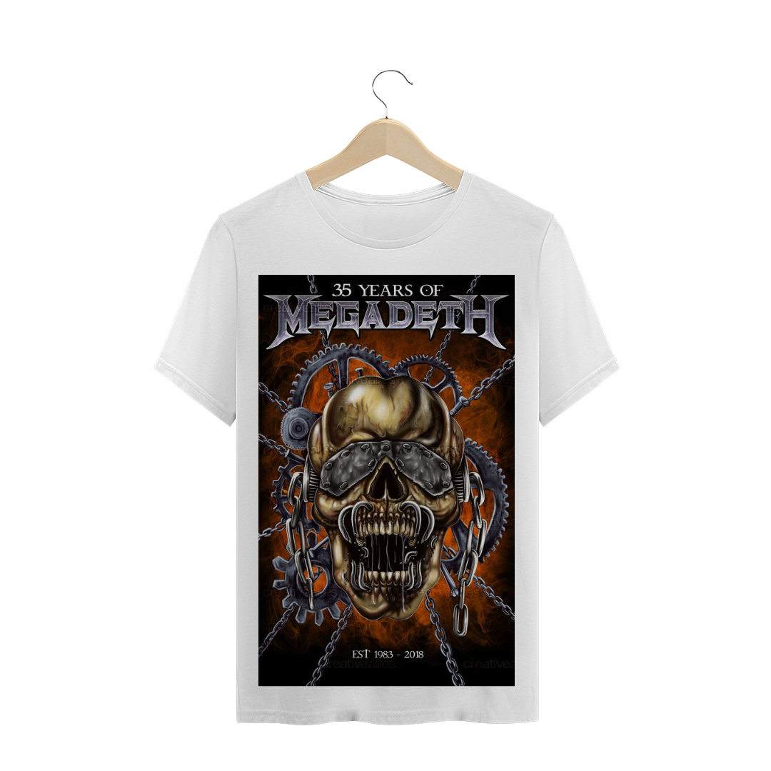 Nome do produto  Camiseta Megadeth 35 years