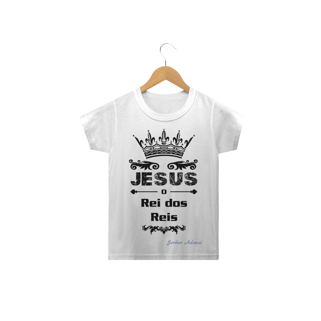 Nome do produto  Camiseta Infantil - Rei Jesus 