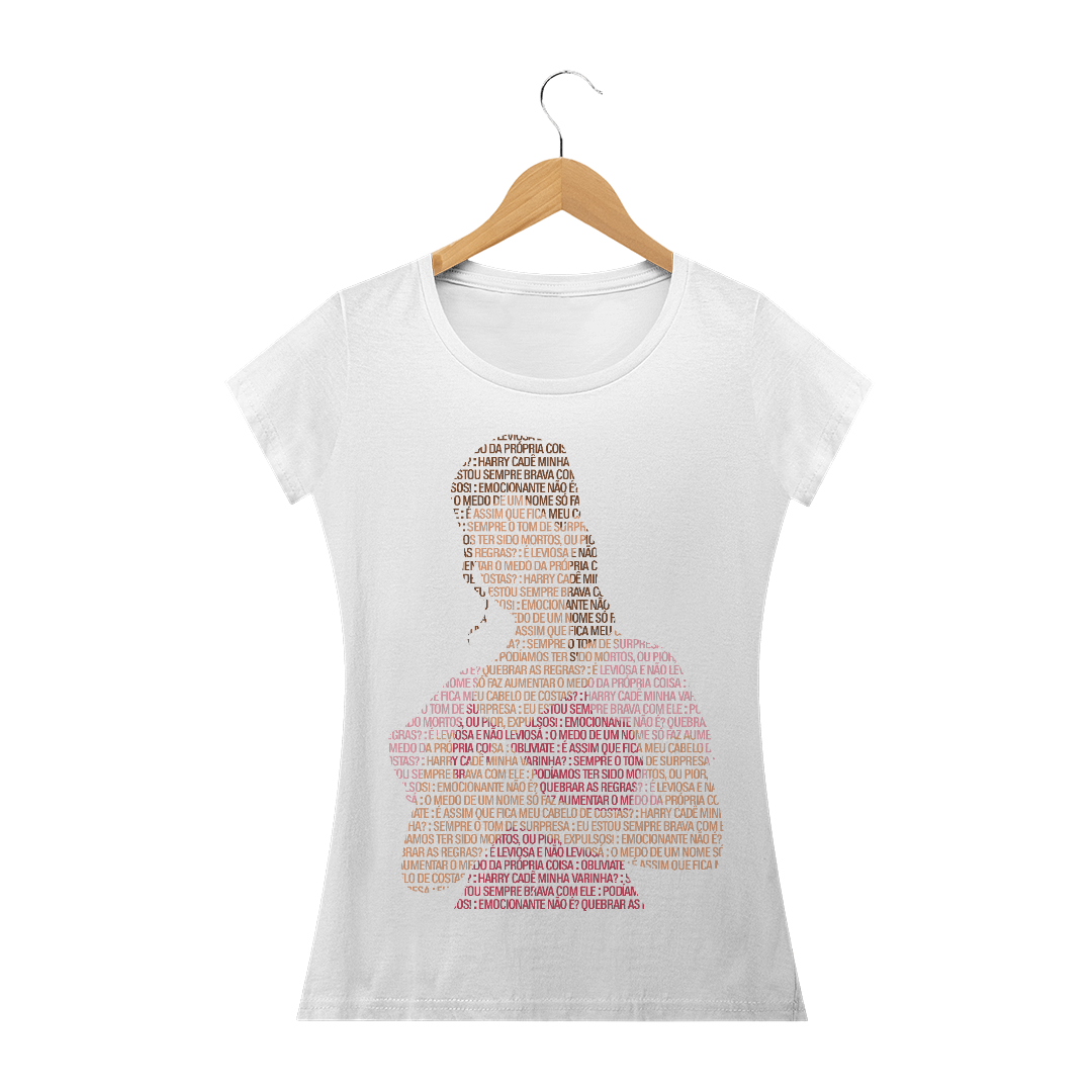Nome do produto  Camisa Feminina Frases Hermione Granger