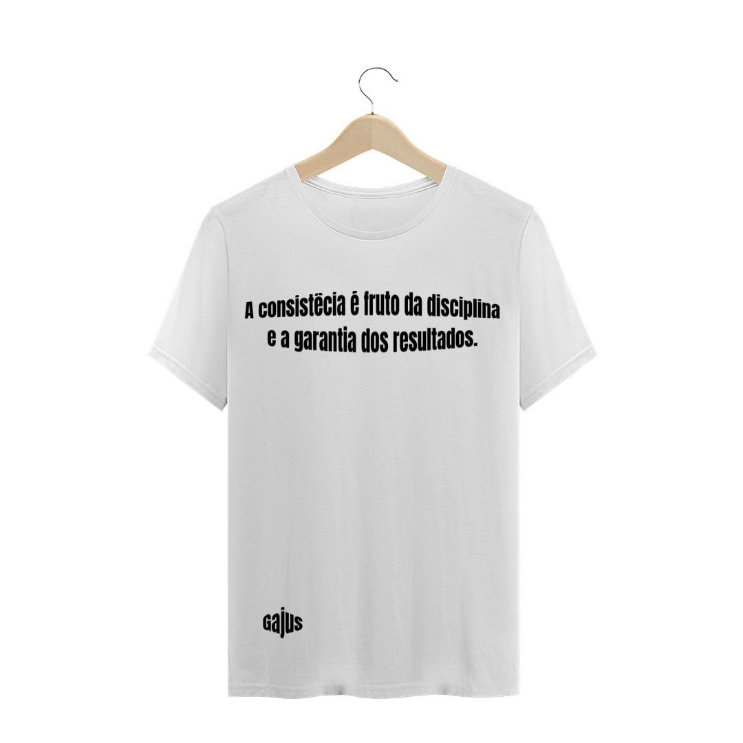 Nome do produto  Camiseta Gajus: A consistência