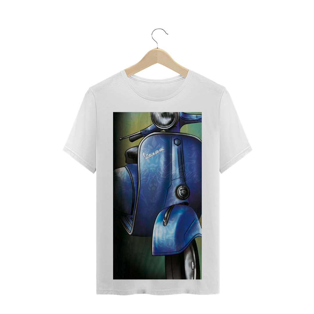 Nome do produto  Camiseta preta logo Vespa