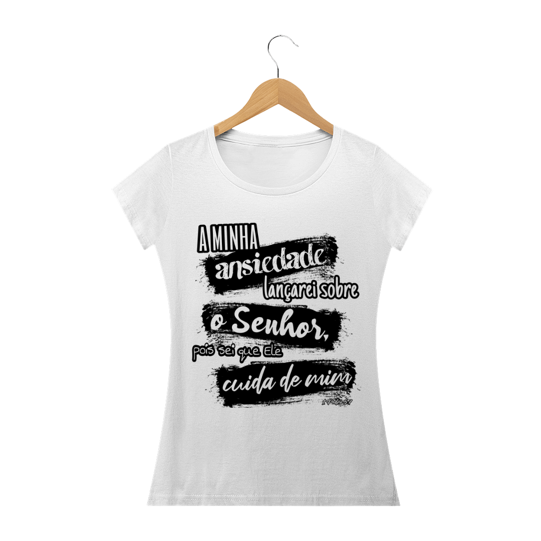 Nome do produto  BABY LONG Frase Bíblica - 1Pe 5:7 // cristã