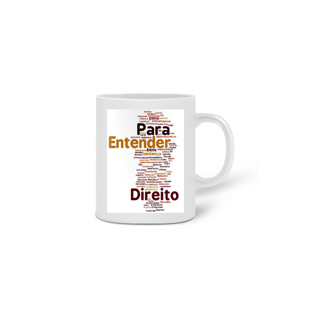 Nome do produto: CANECA DIREITO