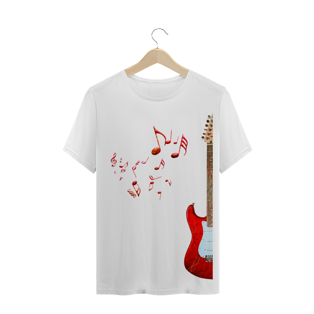 CAMISETA Guitarra ao meio // música