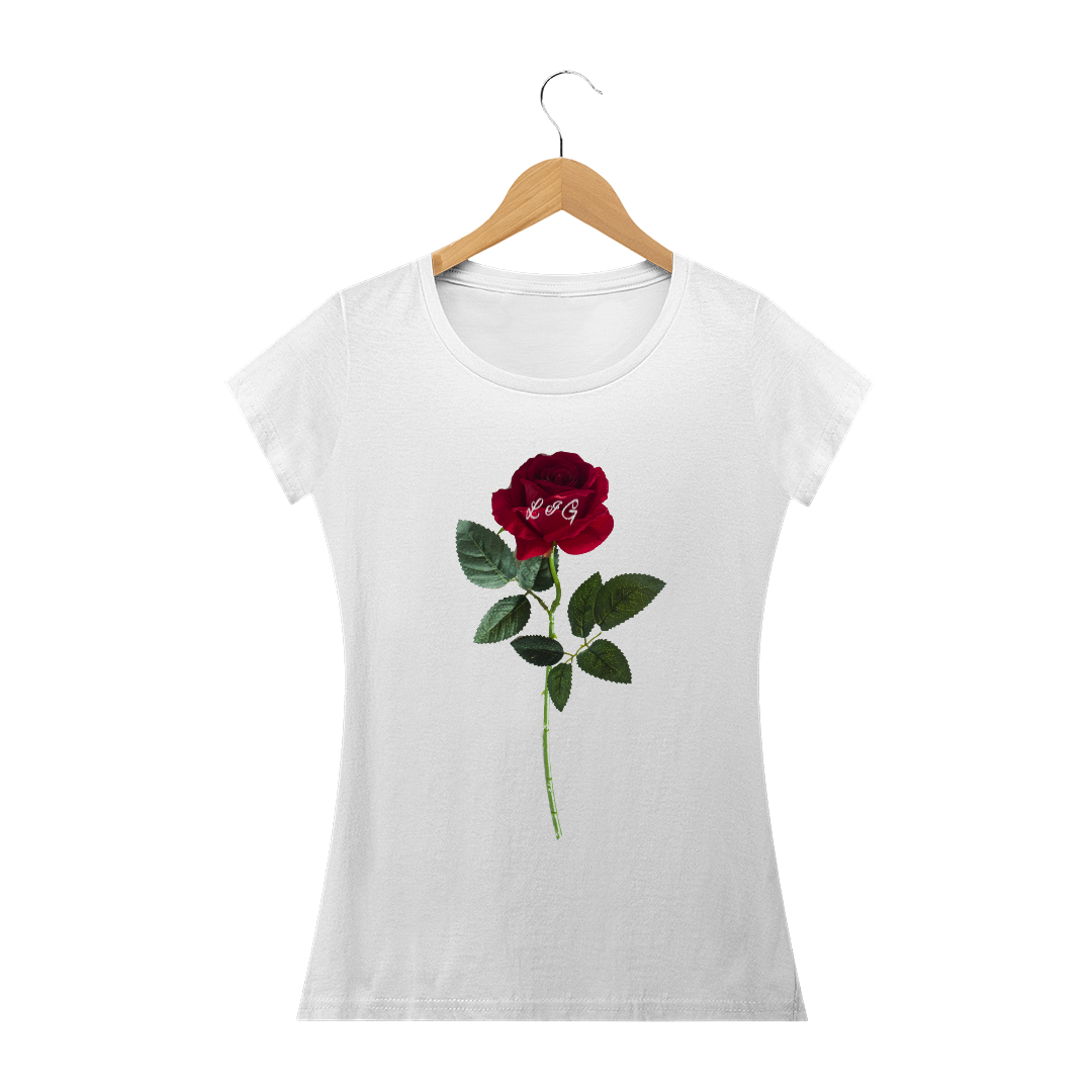 Nome do produto  Baby Look Rose Life Is Good