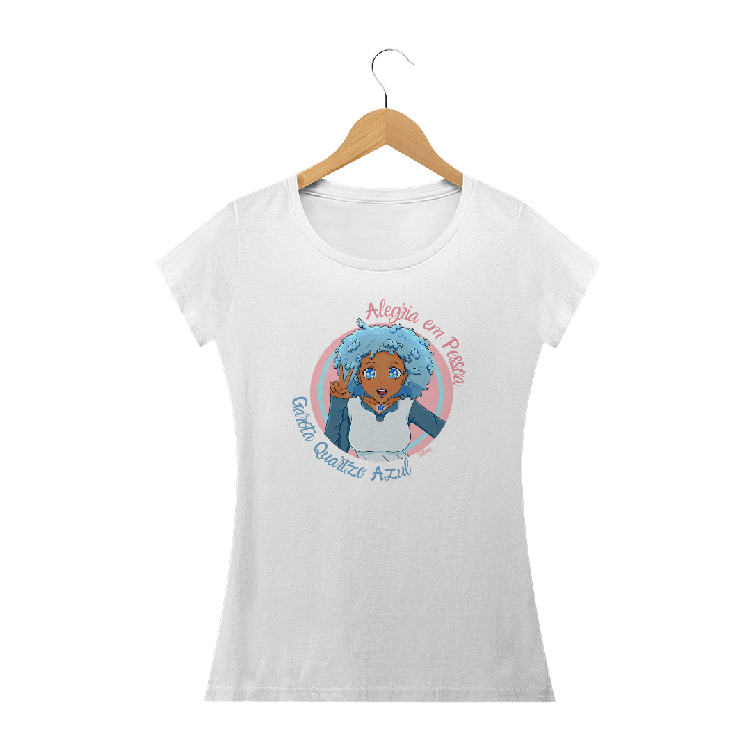 Camiseta Baby Garota Quartzo Azul - Blue