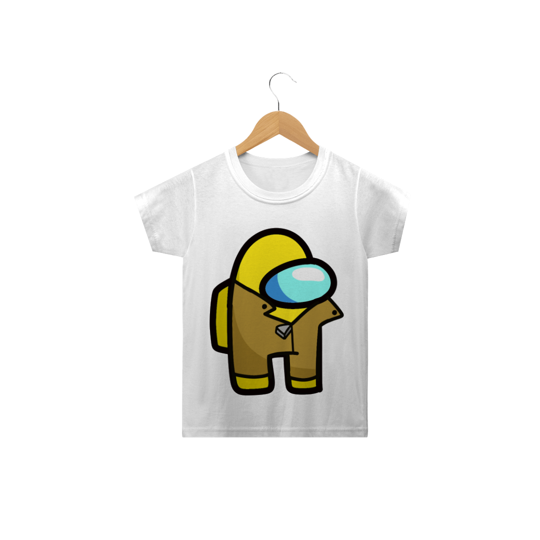 Nome do produto  Camiseta infantil Among Us amarelo 