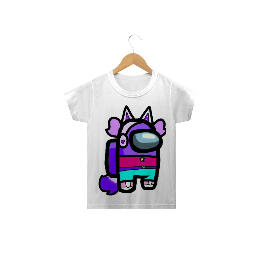 Nome do produto  Camiseta infantil Among Us