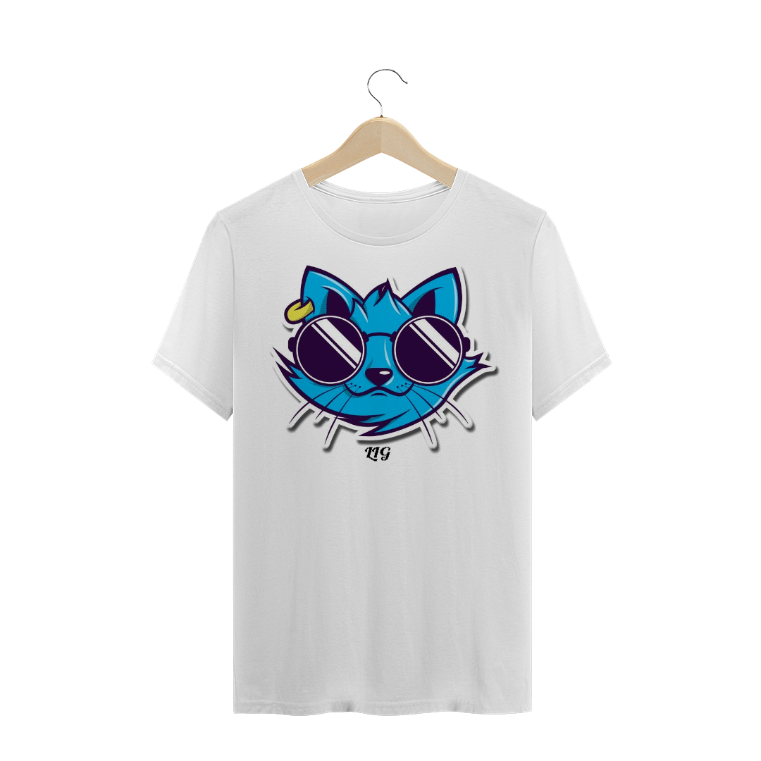 Nome do produto  Camisa Masculina Punk Cat Life Is Good