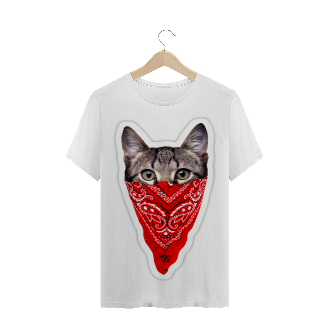 Nome do produto  Camisa Masculina Gangster Cat Life Is Good